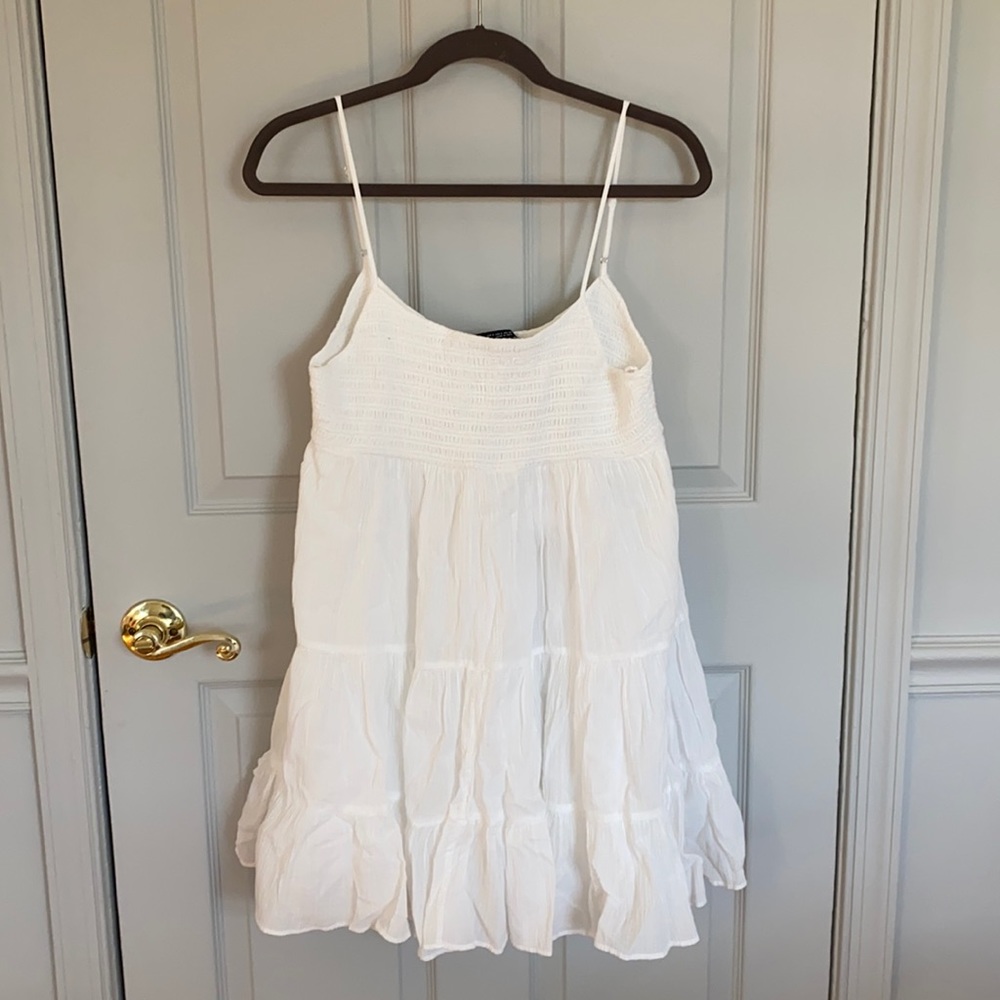 Zara White Flowy Dress / Cover-Up NWT